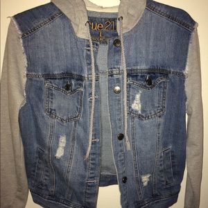 Hooded Jean Jacket
